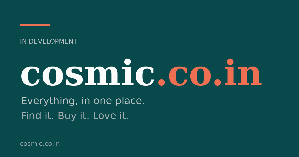 Link preview image for cosmic.co.in